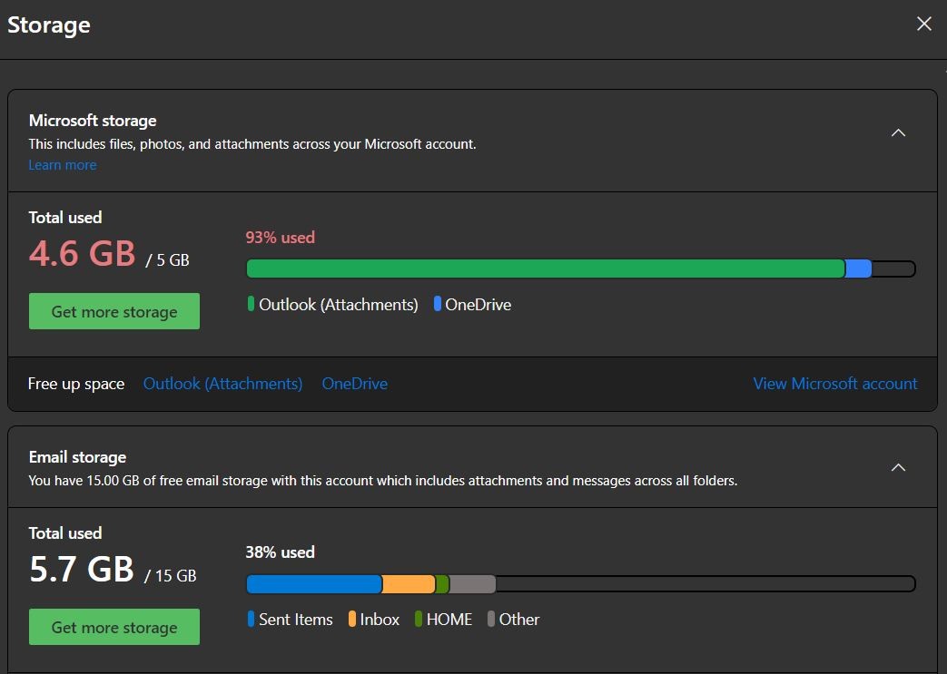 Hotmail email stored in Microsoft Storage and not in Email Storage ...