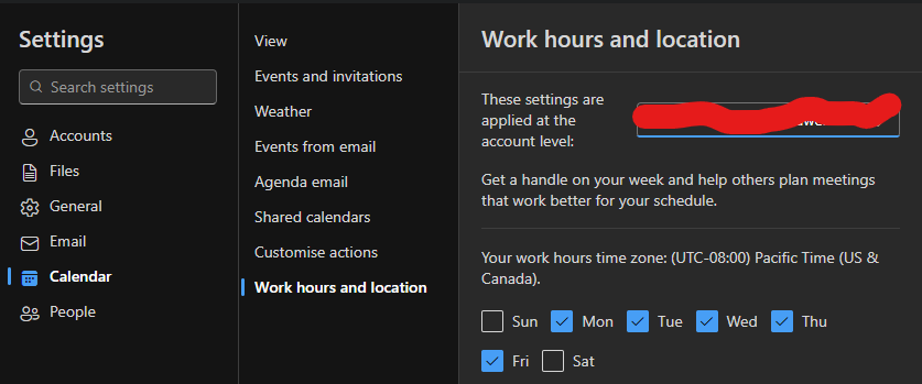 Why is my Work Hours timezone different from my profile time zone ...