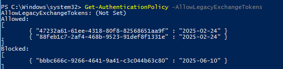 need suggestion with Exchange legacy token - Microsoft Q&A