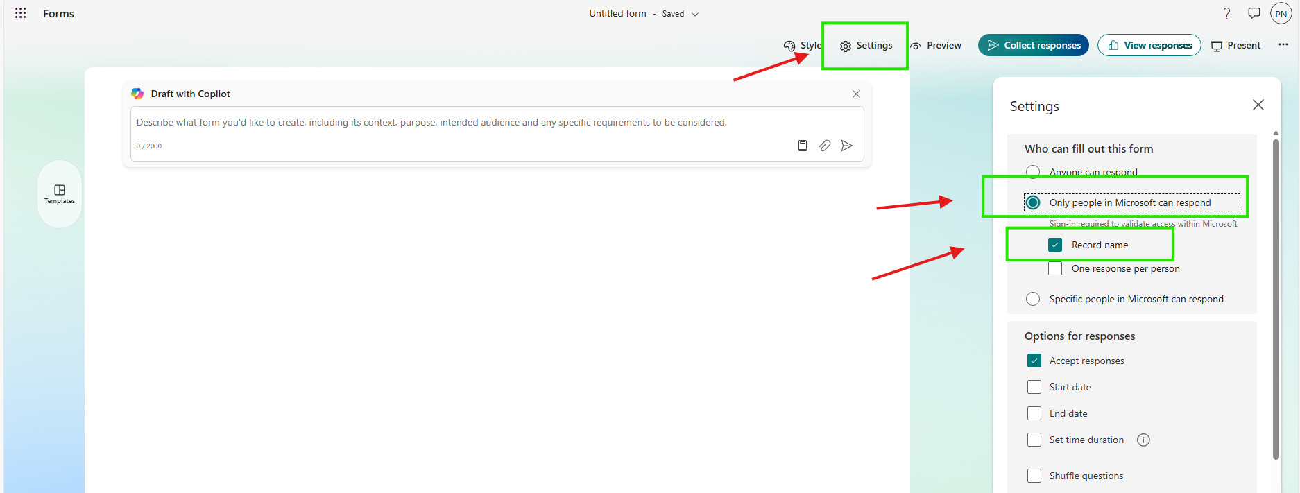 I cannot turn off the anonymous feature on my poll - Microsoft Q&A