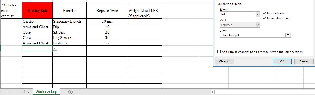 How to update dependent drop down lists when indirect function is used ...