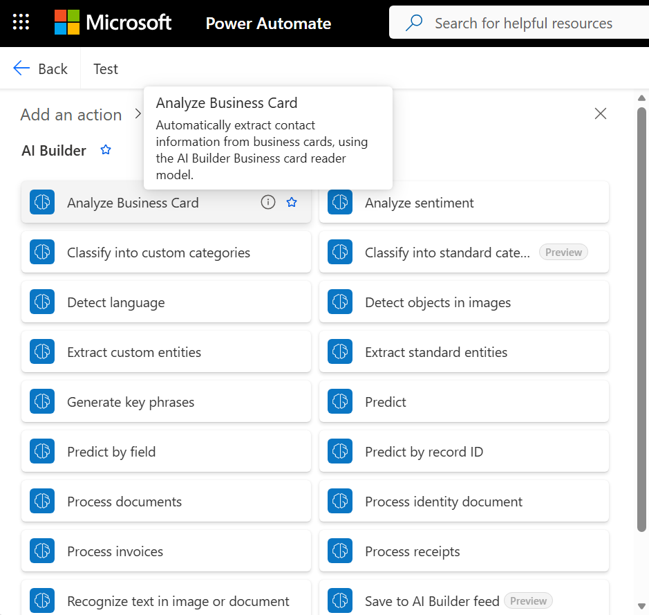 How to Automate scanning business cards into a spreadsheet - Microsoft Q&A