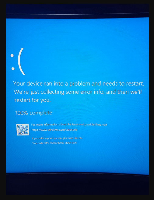 My PC wont boot after receiving a DPC_WATCHDOG_VIOLATION error during ...