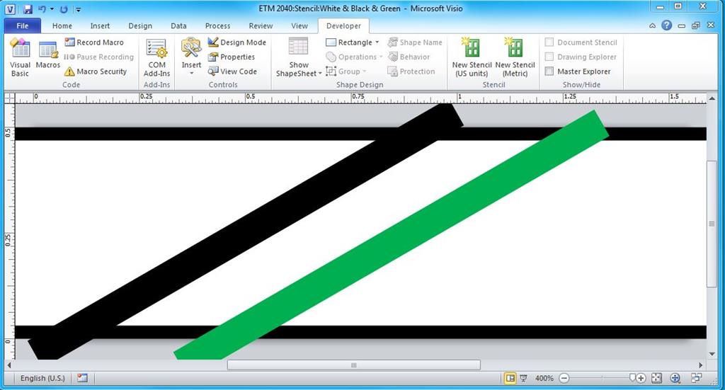 Line Tool for striped line - Visio 2010 - Microsoft Q&A