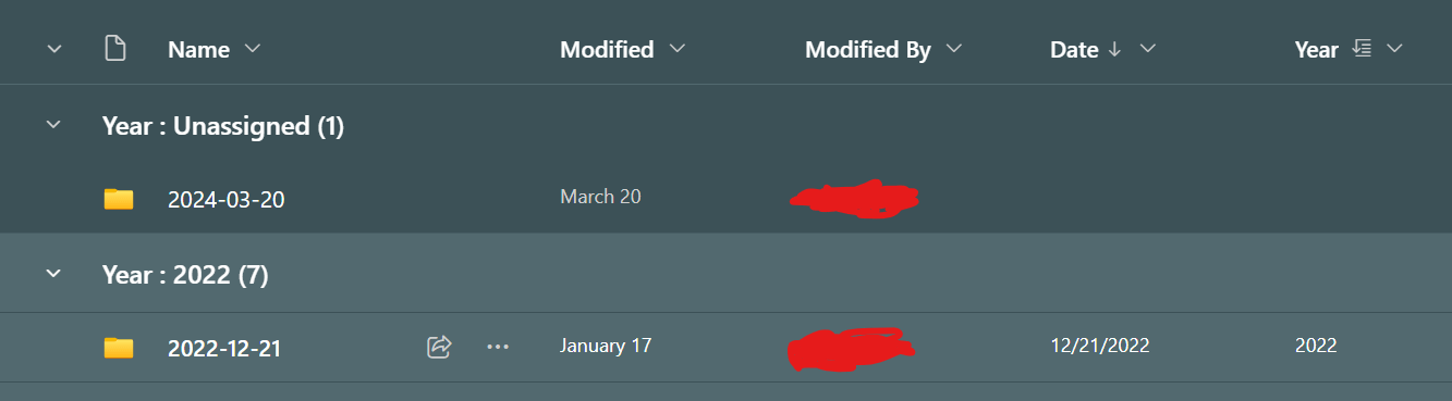 I am unable to edit the date and year field in a document list in ...