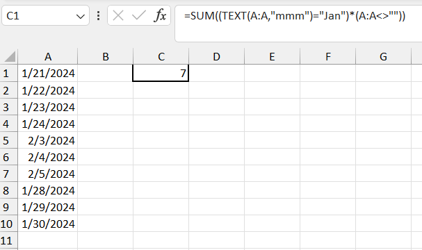 COUNTIF/COUNTIFS function not working although all functions inside ...