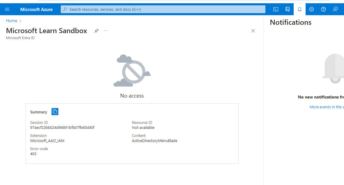 My azure student account is not eligible to access to most of the ...
