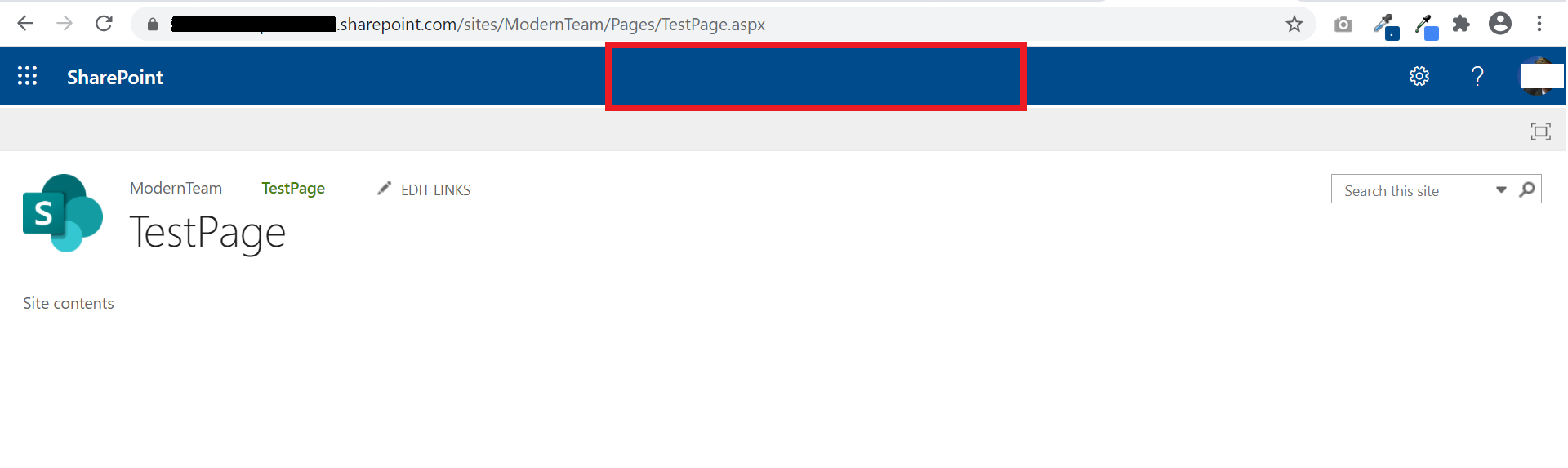 Search Box Missing in Suite Bar in SharePoint Online - Microsoft Q&A