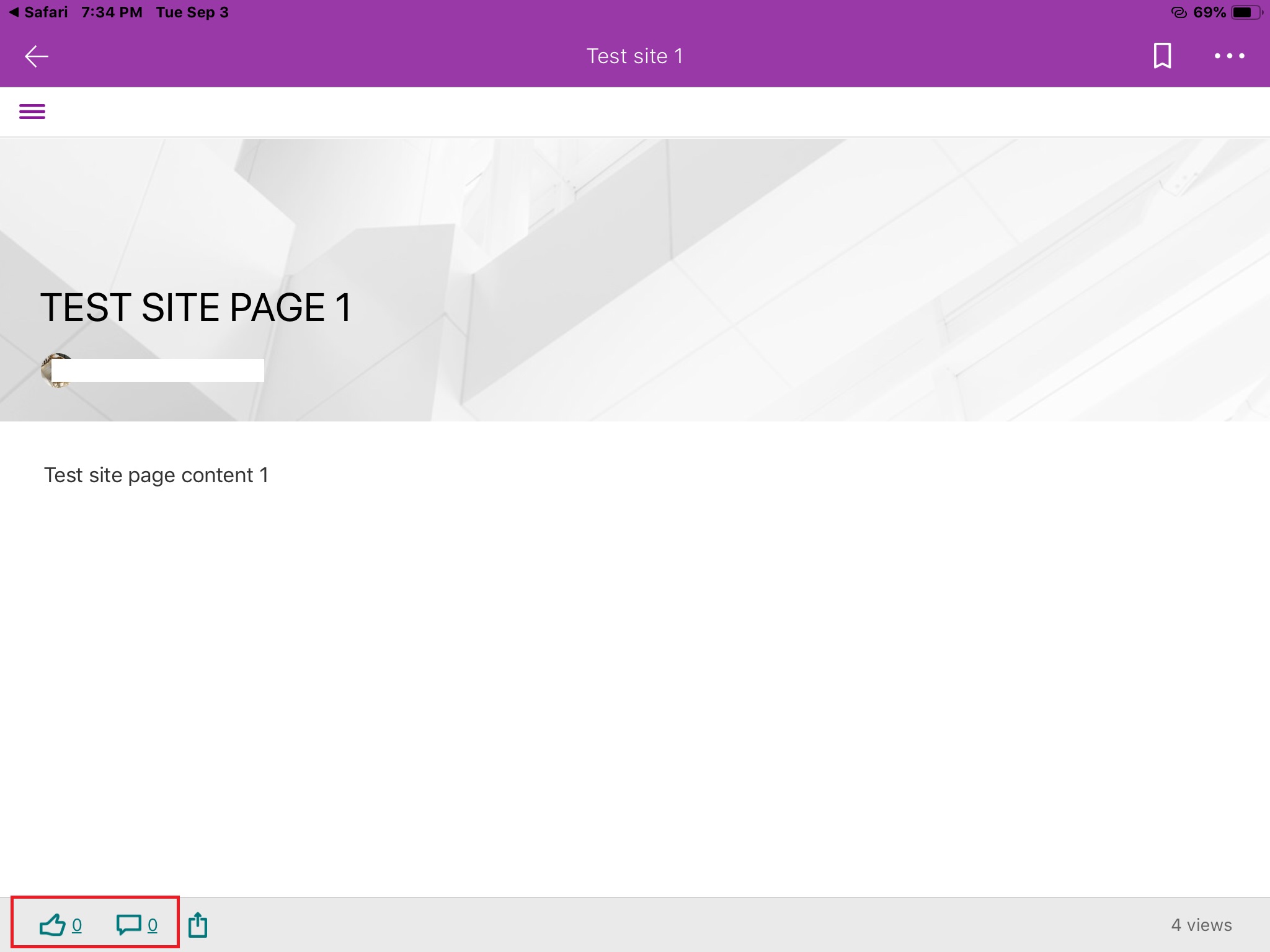SharePoint Online - How to Likes, Comment button from modern page using ...