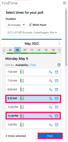 Scheduling Poll vs. Old Findtime - Microsoft Q&A
