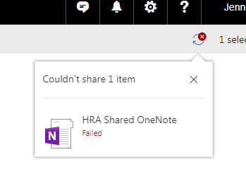 Unable to share OneNote Notebook with coworkers via OneDrive ...