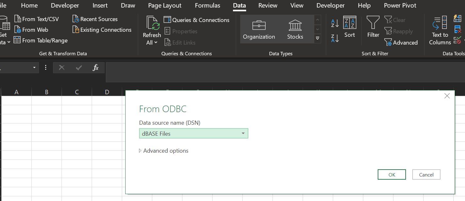 Problems with Excel and ODBC Connector - Microsoft Q&A