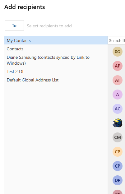 Address books in Outlook - Microsoft Q&A