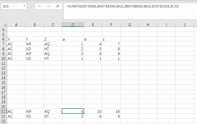 How can I use a SUMIFS function with an XLOOKUP function providing an ...
