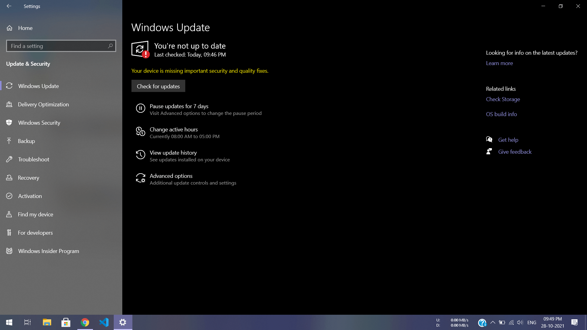 How can I solve this error??? No updates are available still it shows ...