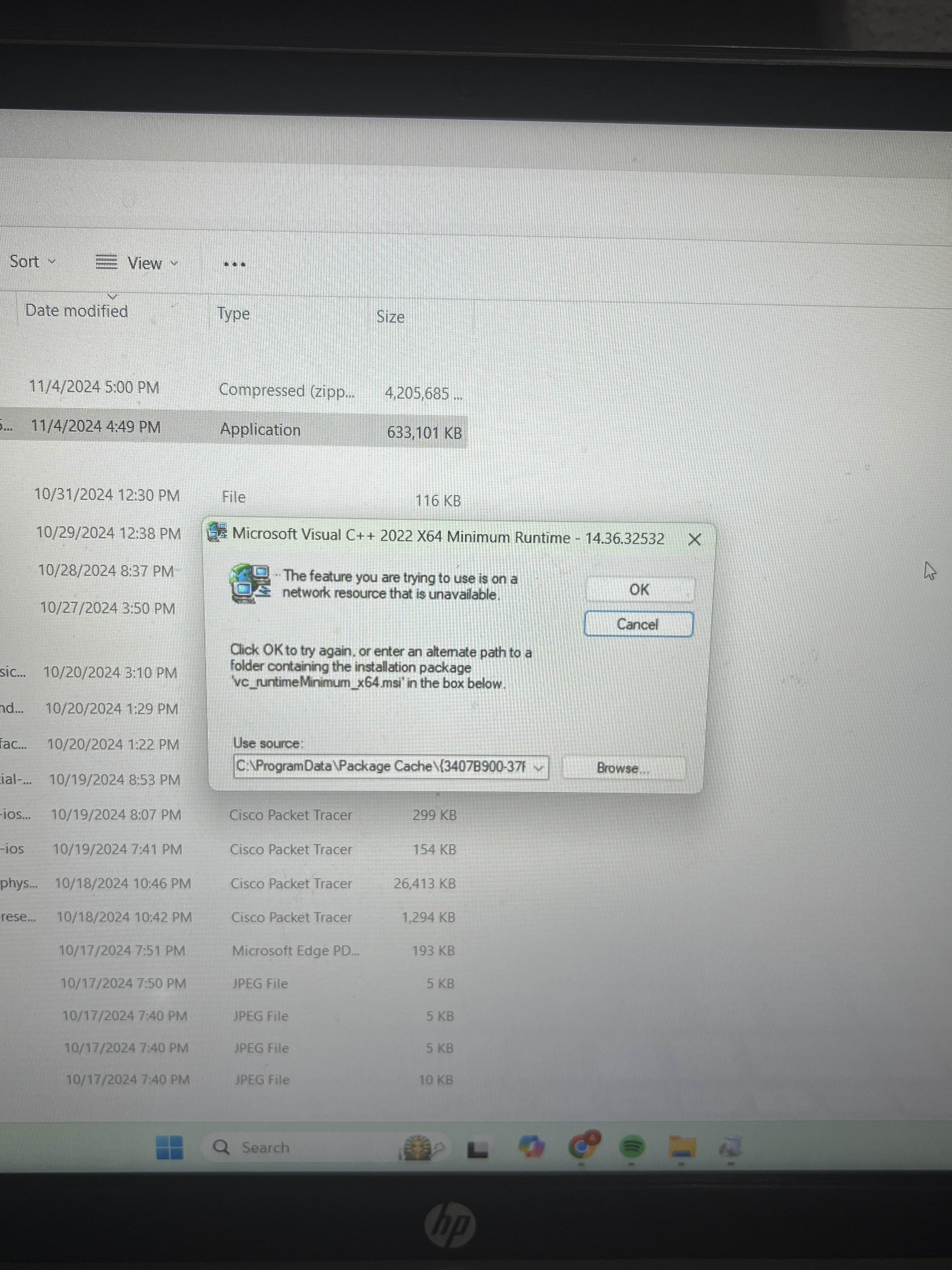 Geting an error when for Microsoft visual C++ - Microsoft Q&A