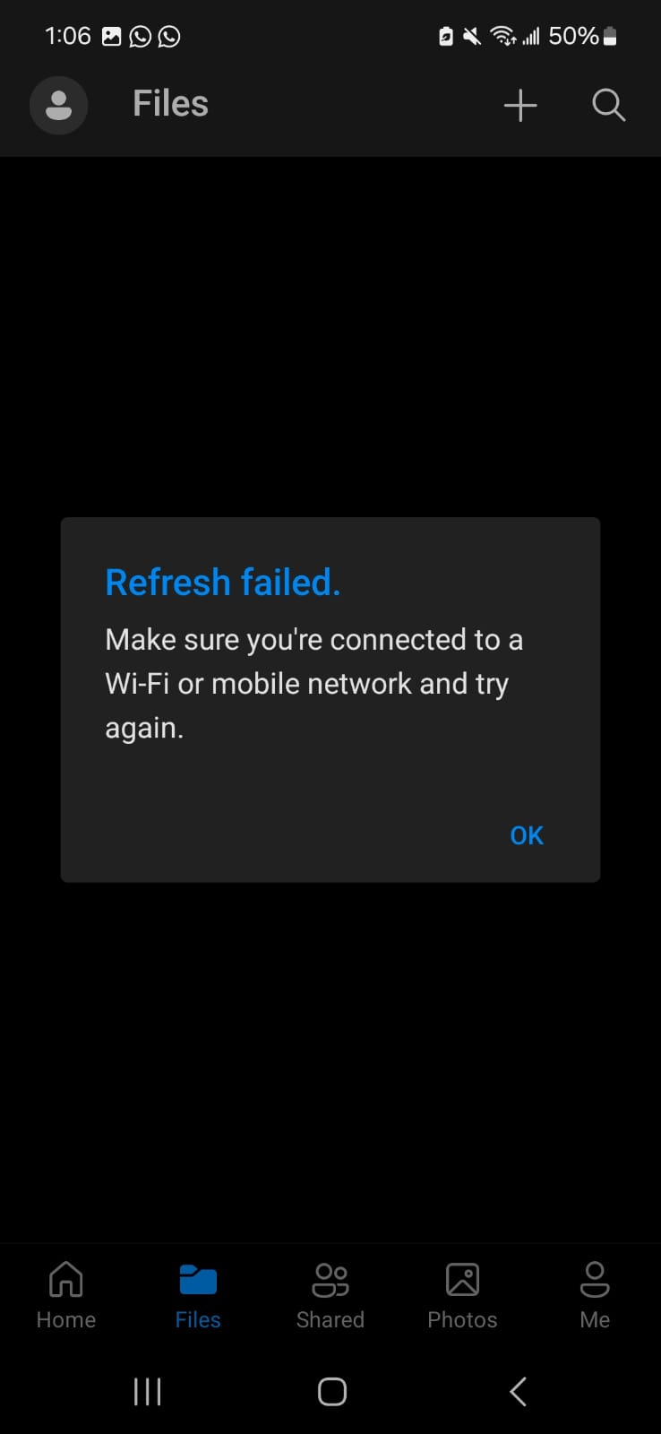 I cannot see items in the OneDrive App on Samsung S24 - Microsoft Q&A