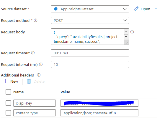 Adf - Error While Connecting To Appinsights Rest Api - Microsoft Q&a