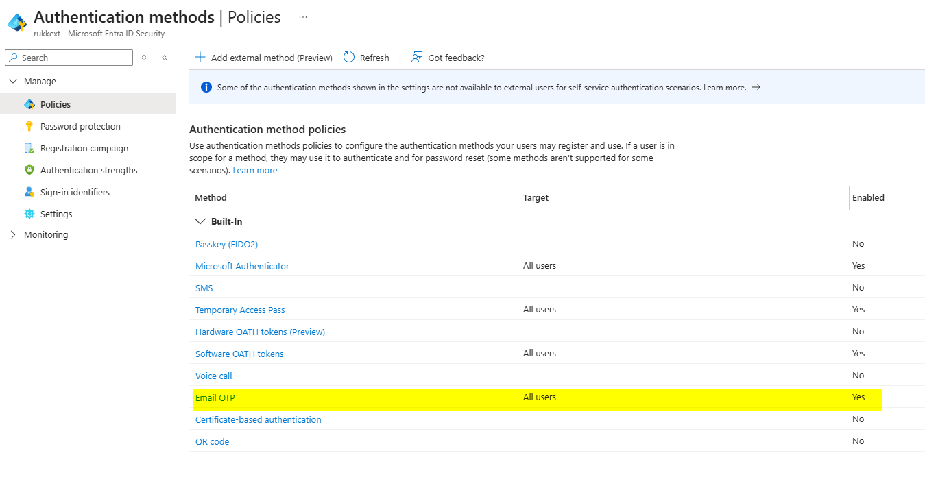 Disable OTP Email on Signup - Microsoft Q&A