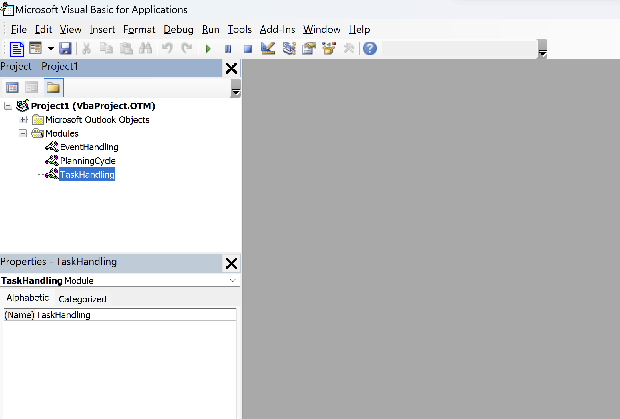 VBA code not displaying in Outlook App VBA editor - Microsoft Q&A