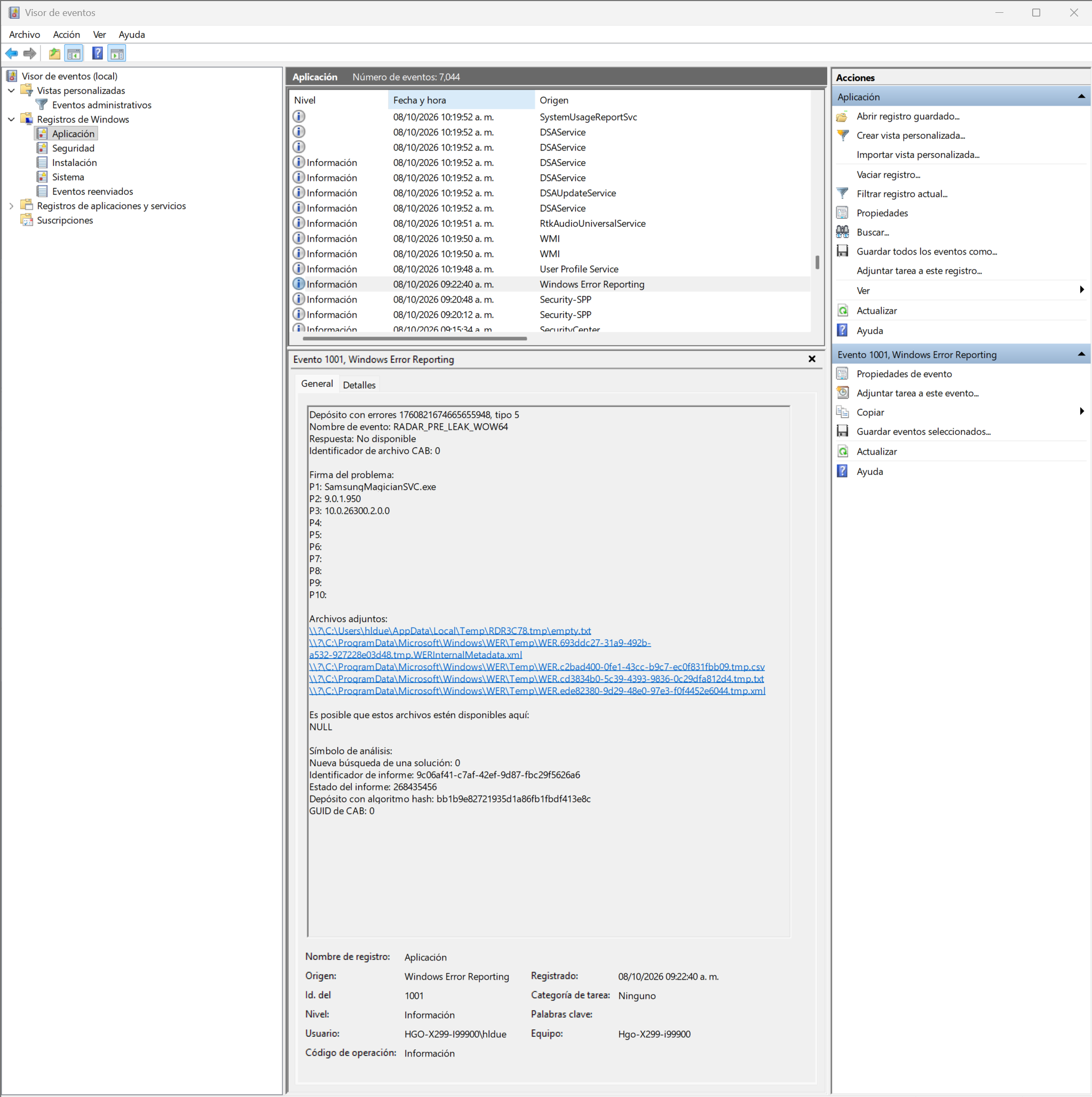 WindowsErrorReporting