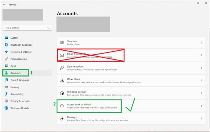 How do I sign in to my work account on a work laptop without using my ...