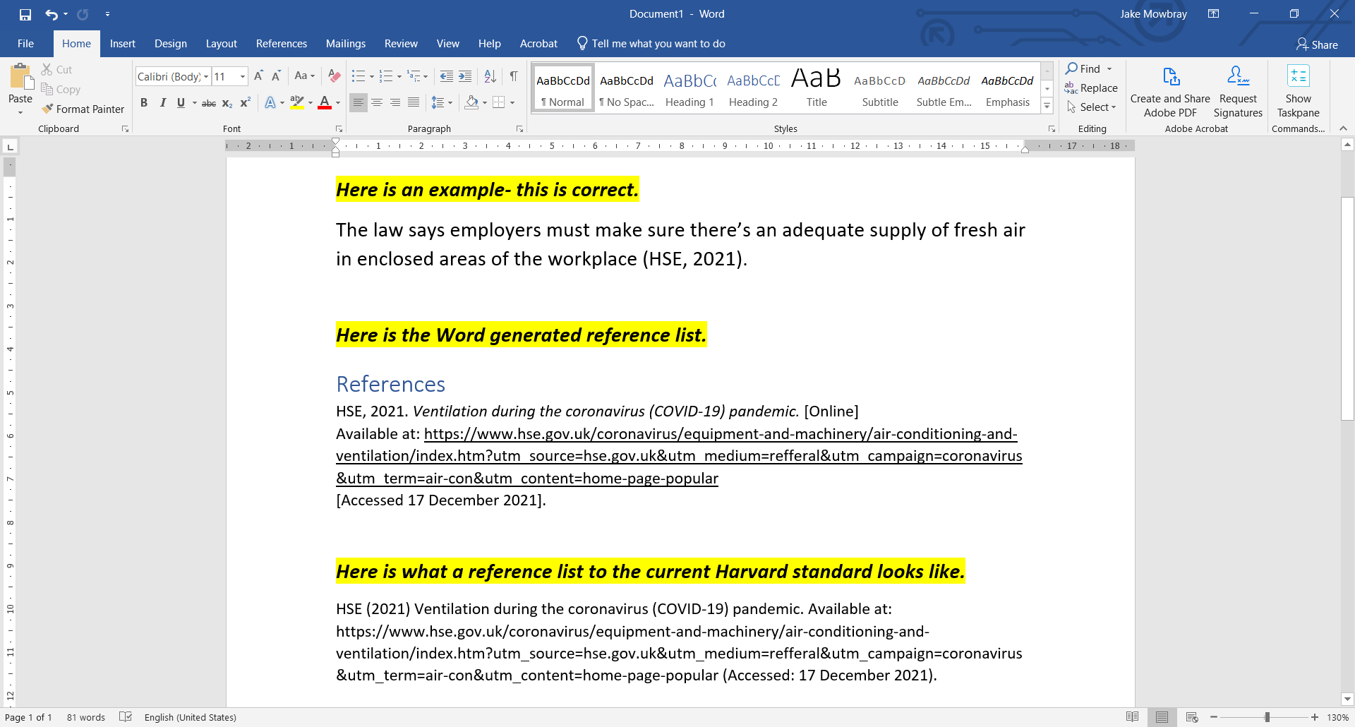 Word Referencing Harvard - Microsoft Q&A