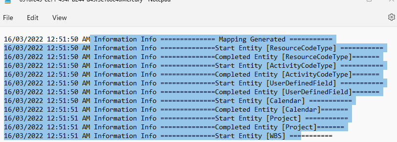 Export P6 to XML 2016 with error - Microsoft Q&A