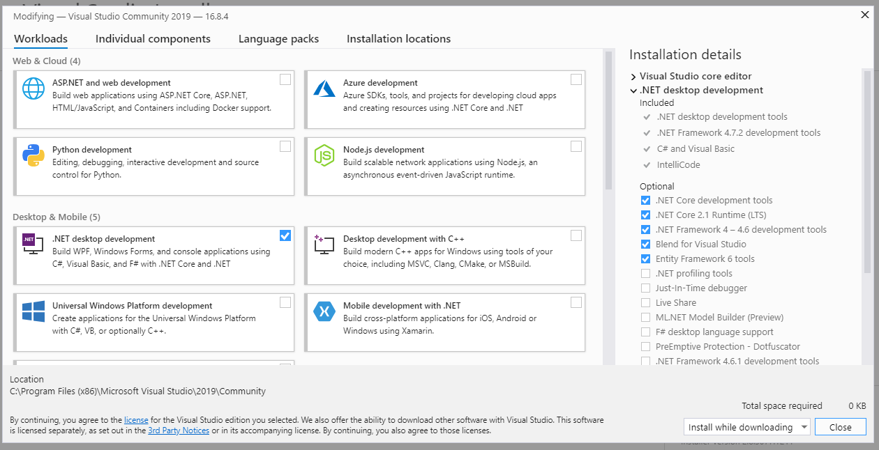 Cannot Find Windows Form App Net Desktop Development Installed Cannot Find Windows Form App Net Desktop Development Installed
