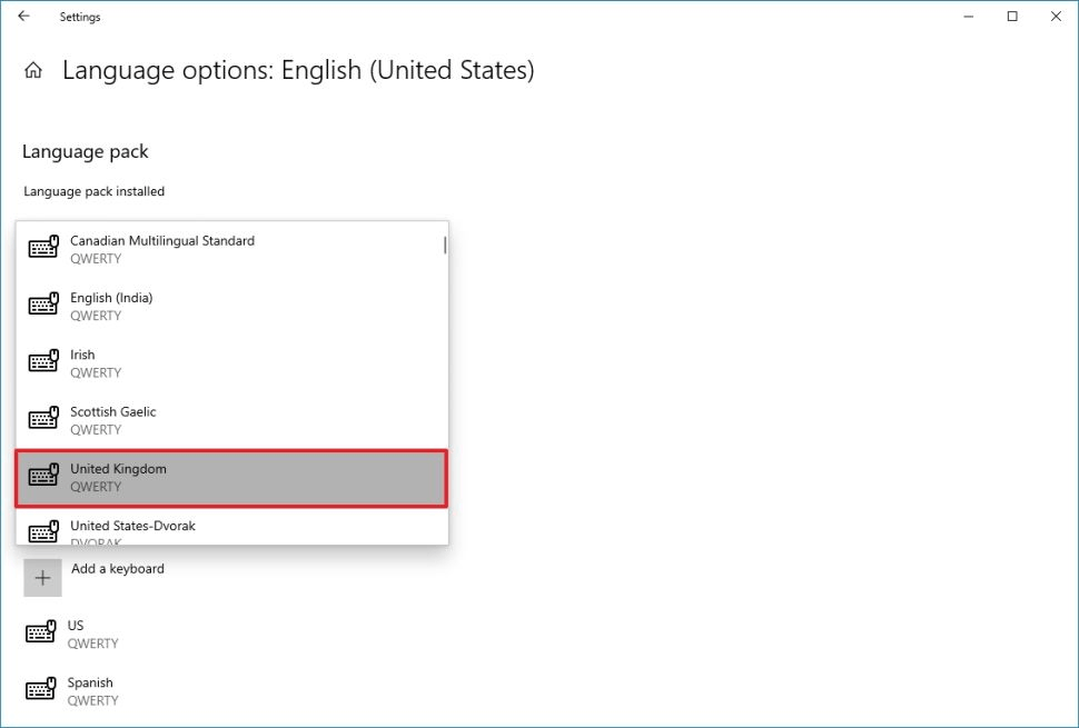 How do i setup my international keyboard layout on windows 10 pro 22h2 ...