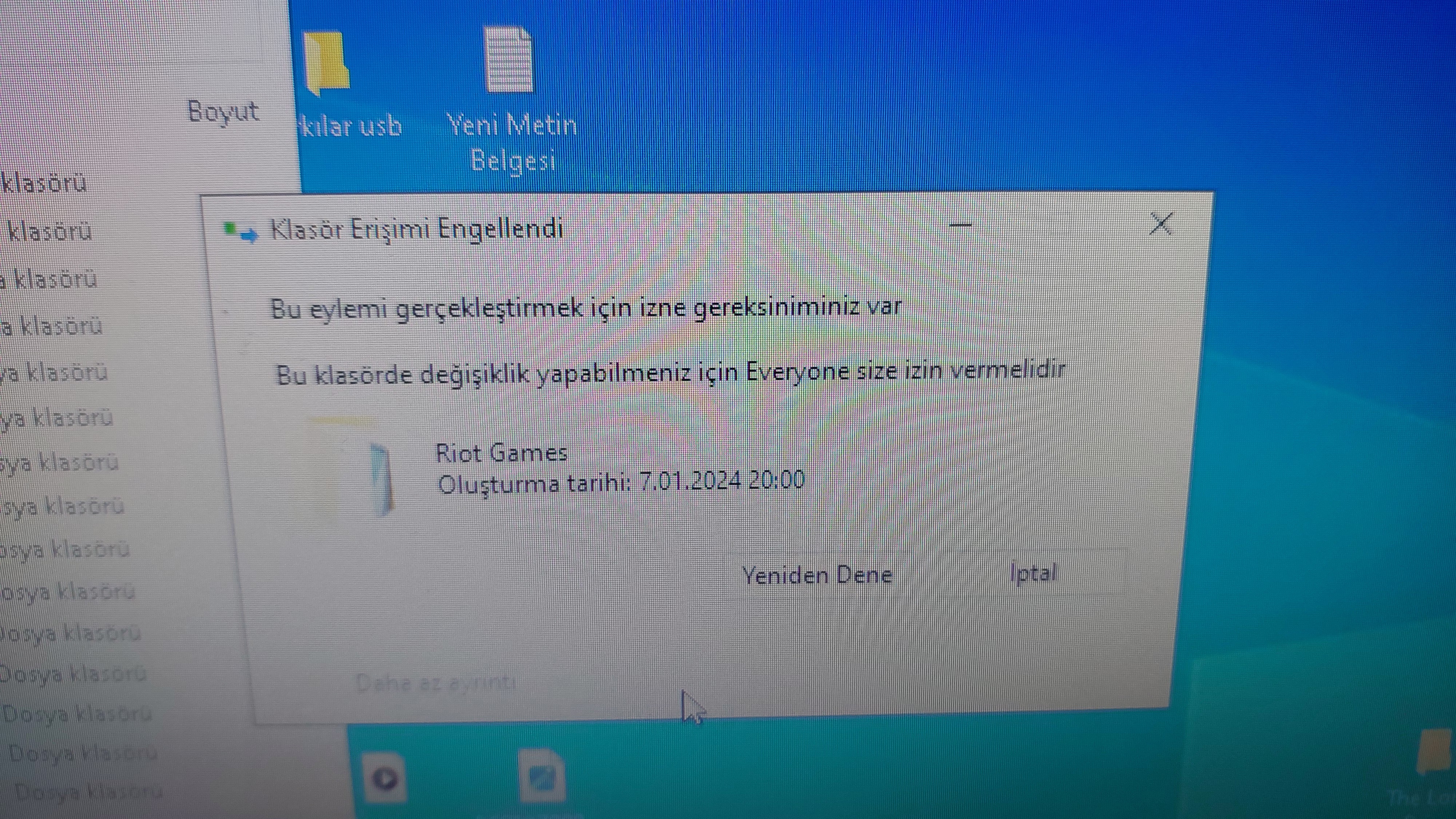 Bu klasörde değişiklik yapabilmeniz için DESKTOP-Q8UT4U9/pcm size