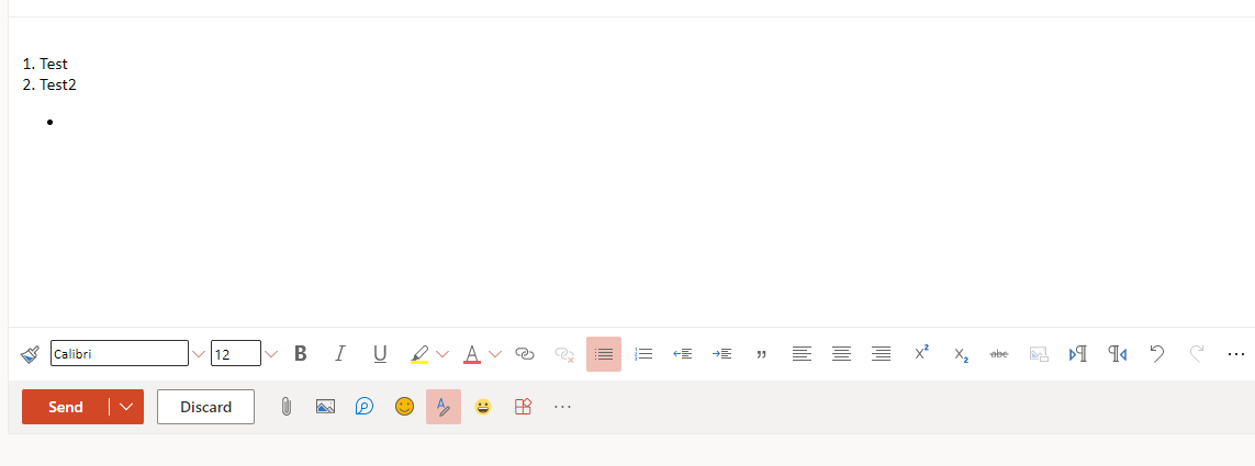 Outlook Webmail editor no longer allows bulleted sub-items of numbered ...