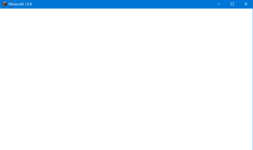 minecraft 1.8.9 stuck on white screen - Microsoft Q&A