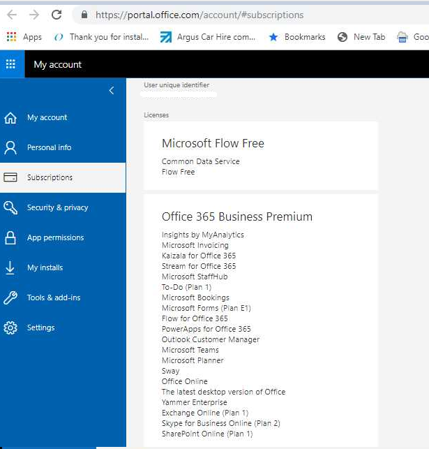 My Office 365 account works online but says it has expired on my laptop ...