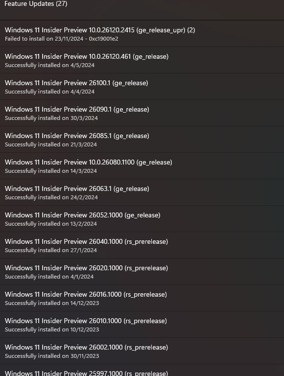 Windows 11 Insider Preview 10.0.26120.2222 - Microsoft Q&A