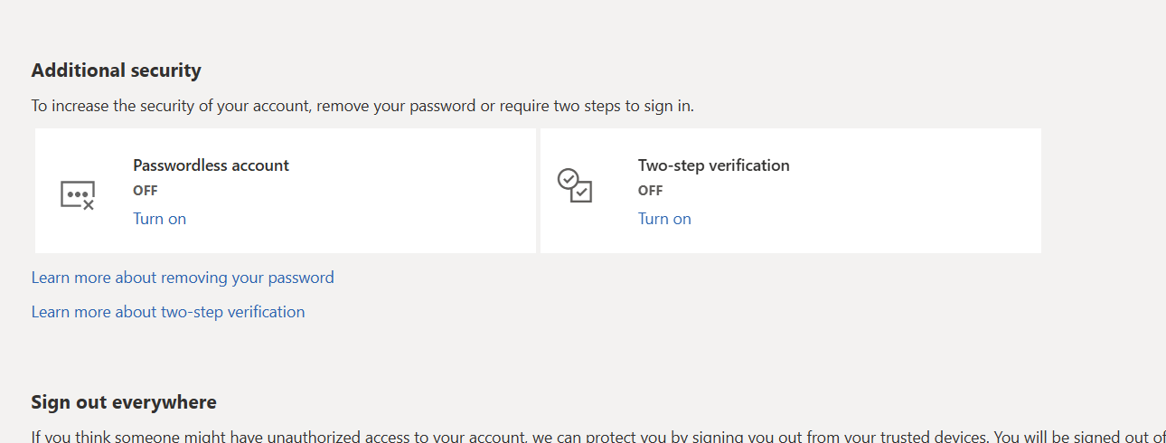 set up two set verification - Microsoft Q&A