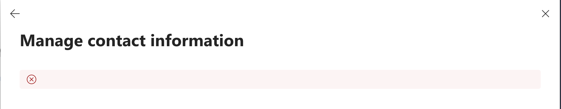 Unable to update my own admin contact profile - Microsoft Q&A