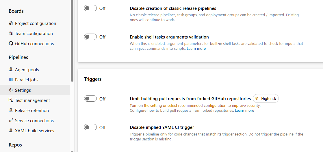 Azure pipeline couldn't download artifact from the project due to it ...