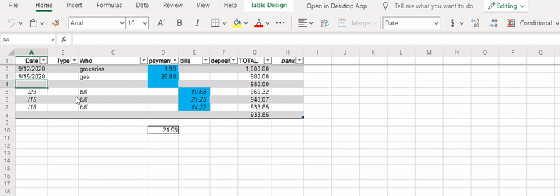 Add new row using formatting of row above - Microsoft Q&A