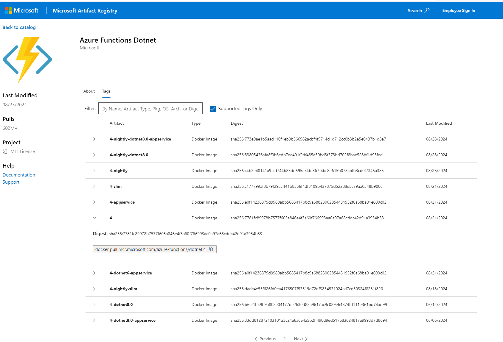 2024-08-28 16_36_19-Microsoft Artifact Registry and 8 more pages - AA - Blackstream - Microsoft​ Edg