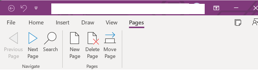Onenote docked view, 