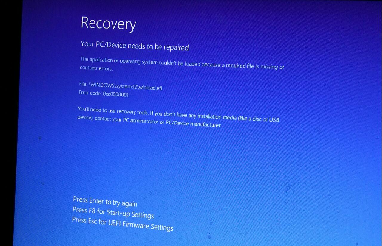 Blue screen Error Code: 0xc0000001/ drive(C) corrupted
