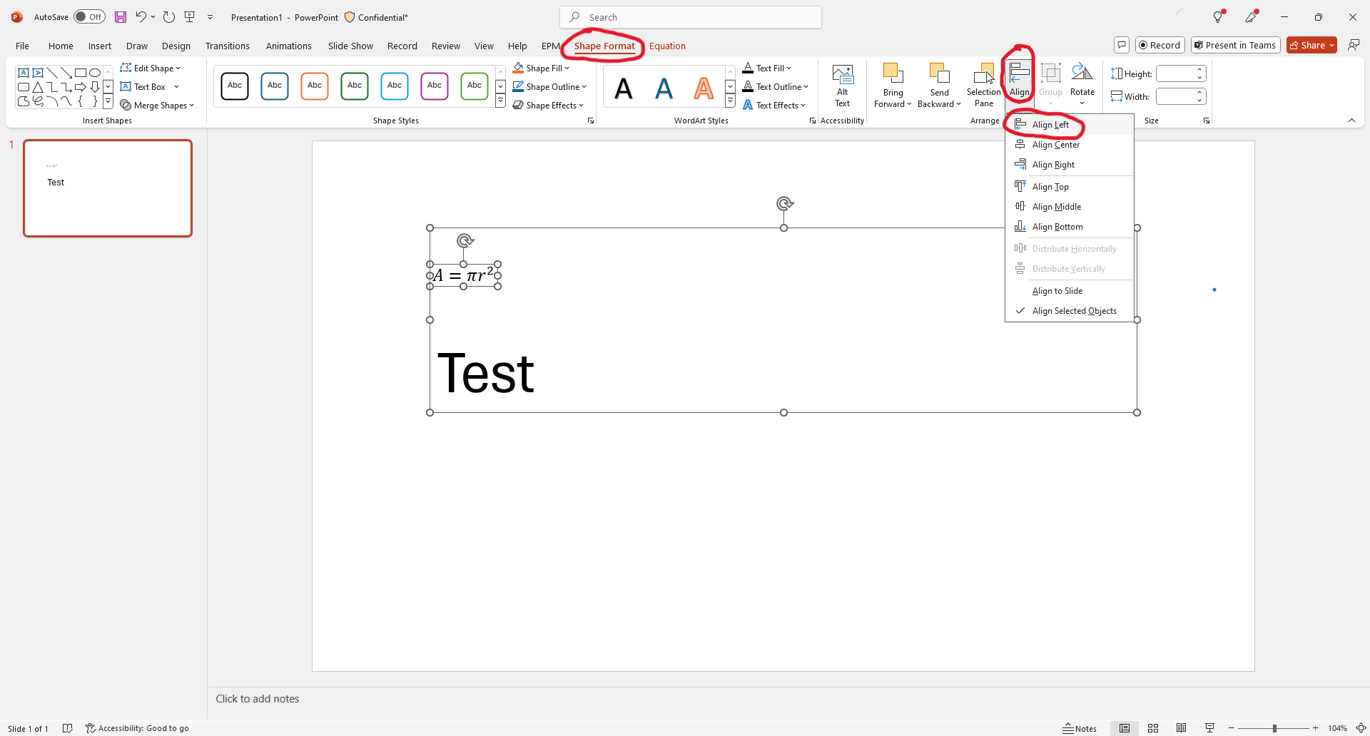 Left align table cells with Equation Editor content - Microsoft Q&A