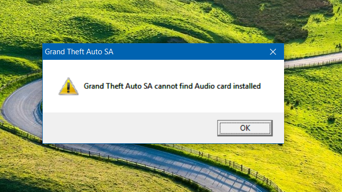 Image Result For Cannot Find Audio Card Installed Help Support Gta S