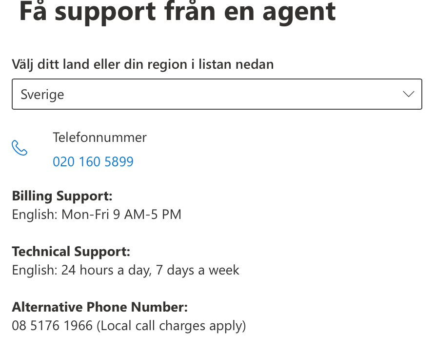 Support admin center