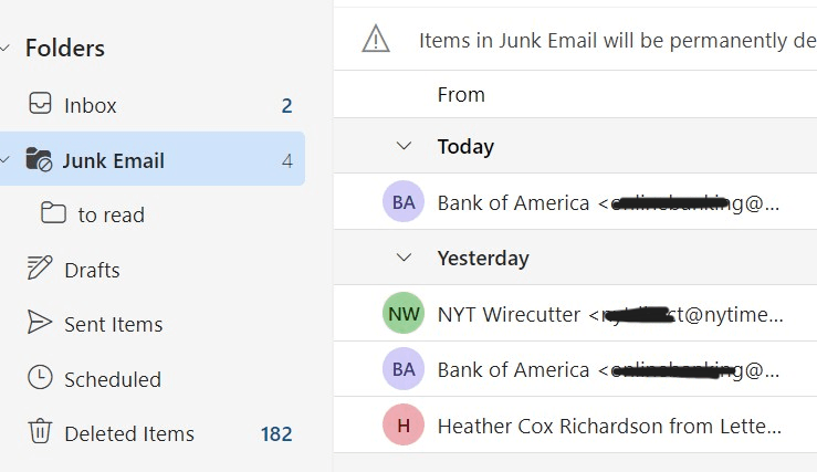Emails from Safe Senders going to Junk - Microsoft Q&A