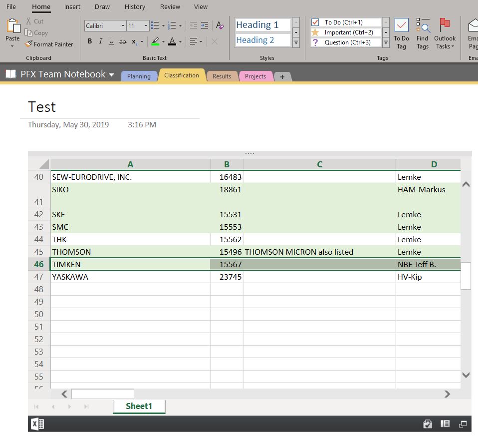 Excel iframe in OneNote - Microsoft Q&A