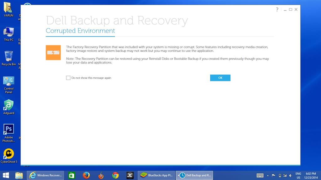 Windows Recovery Environment Missing! Help!!! - Microsoft Q&A
