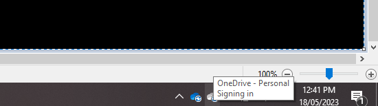 Cannot right click Onedrive for settings, forever signing in, syncs ...