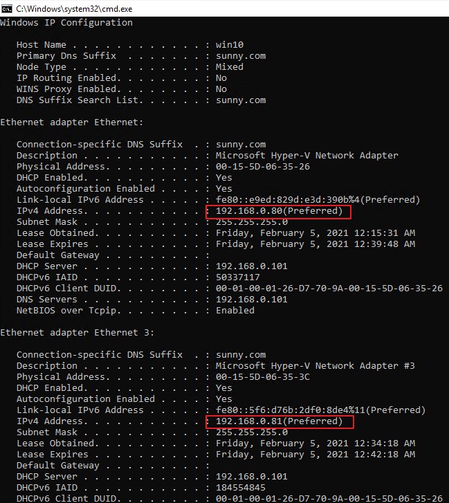 A single client was assigned 2 IP addresses - Microsoft Q&A